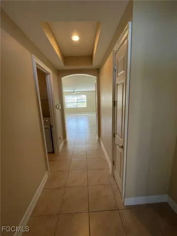 a view of hallway with stairs