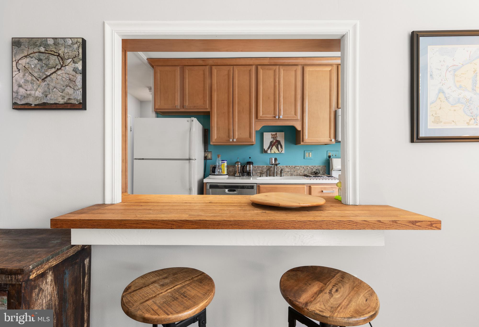 4100 W Street Northwest, Unit 314 Washington, DC 20007 - Photo 12 of 30 Kitchen wall cut out
