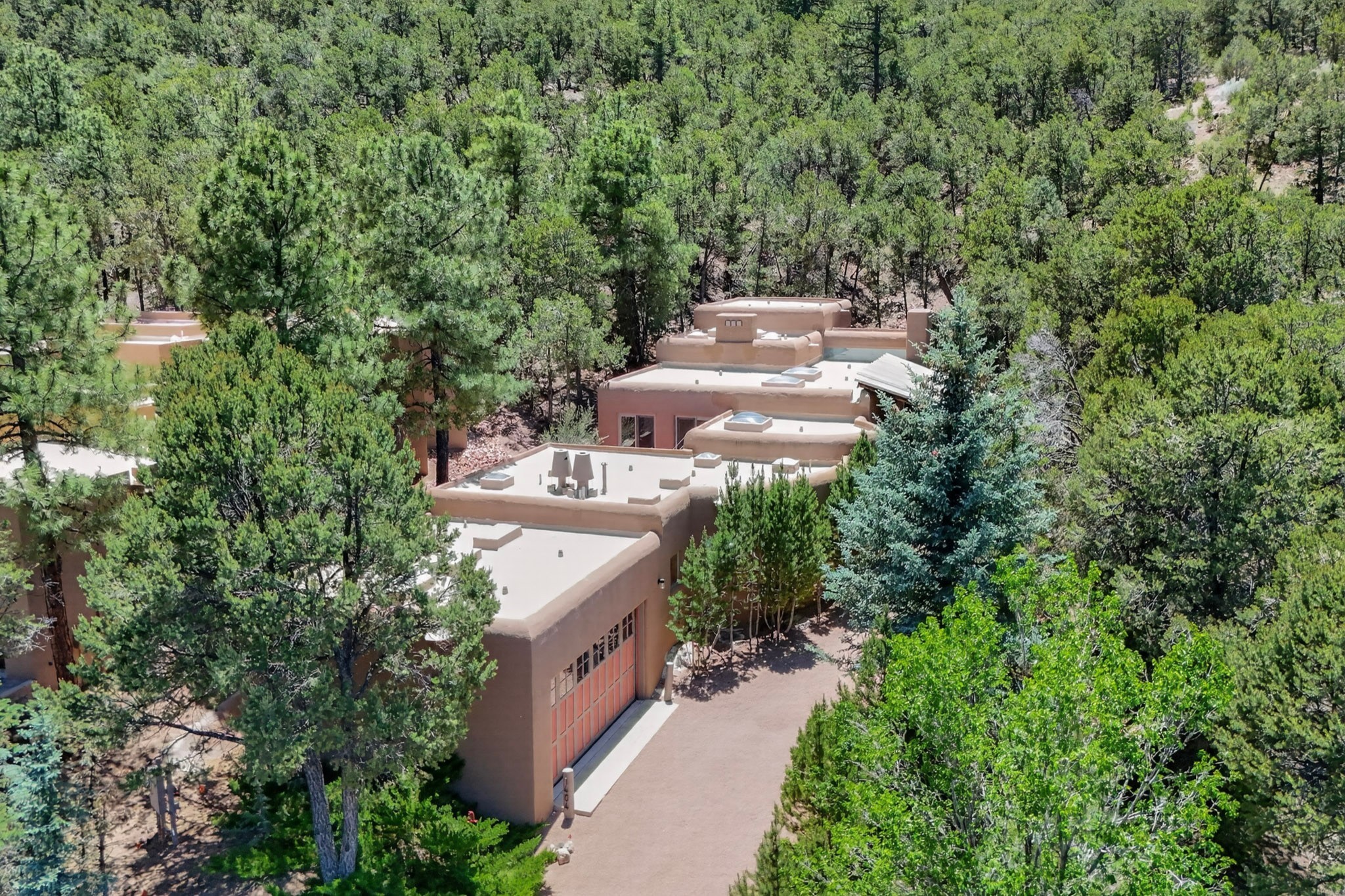1404 Tesuque Creek Road Santa Fe, NM 87501 - Photo 9 of 55 Driveway and garage