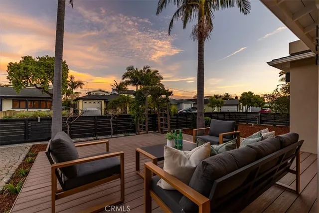 a view of outdoor space with seating