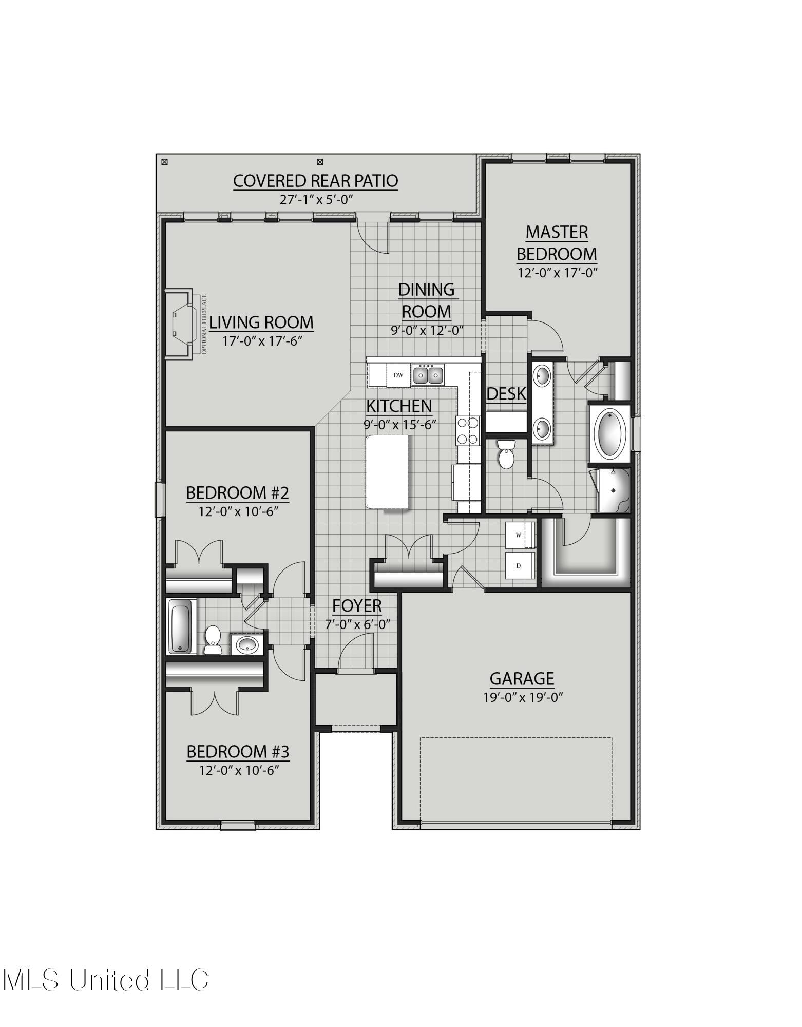 15065 High Point Drive Gulfport, MS 39503 - Photo 2 of 2 LaSalle AB-GH Floor Plan