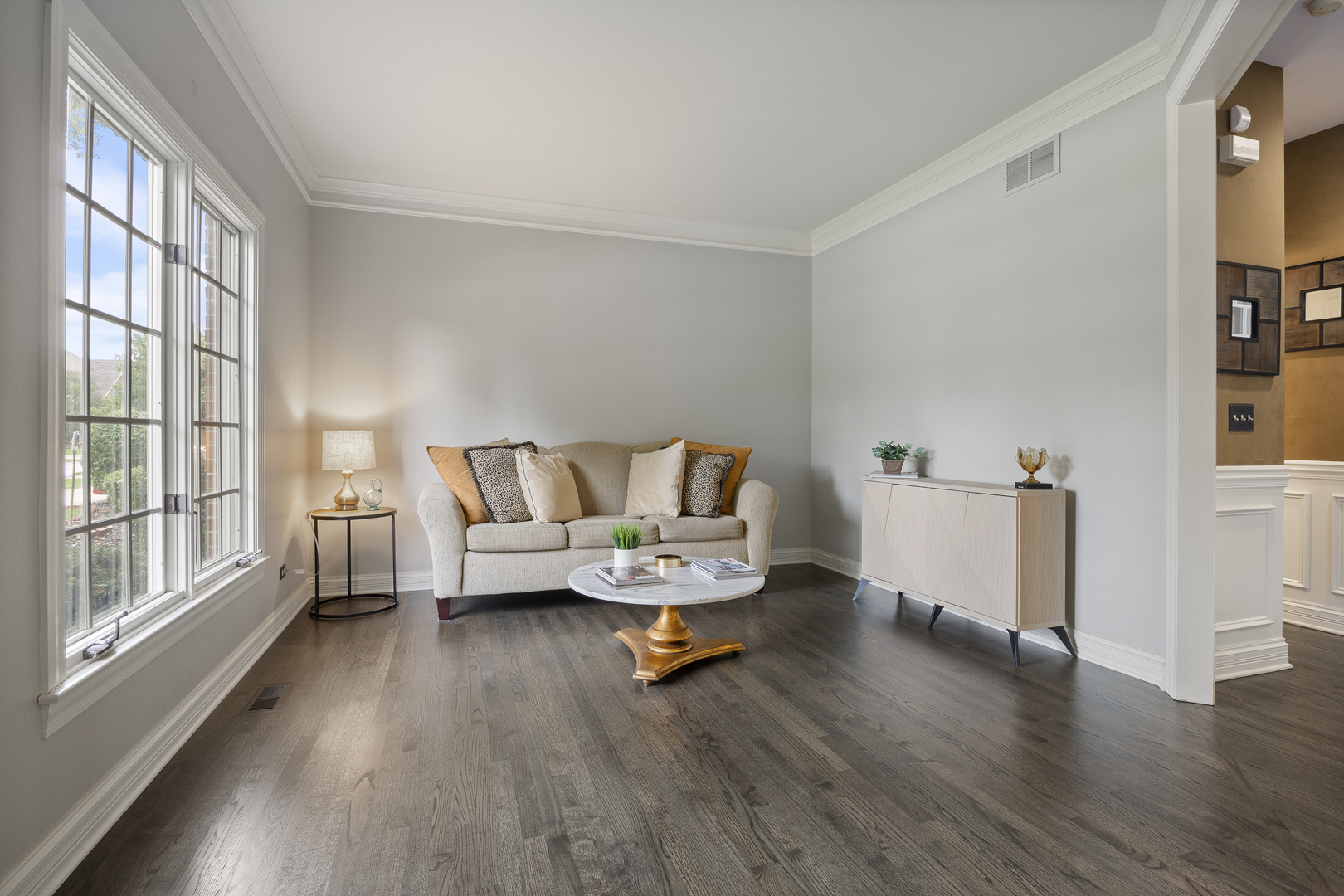 2177 Red Maple Lane Aurora, IL 60502 - Photo 4 of 40 a living room with furniture and a wooden floor