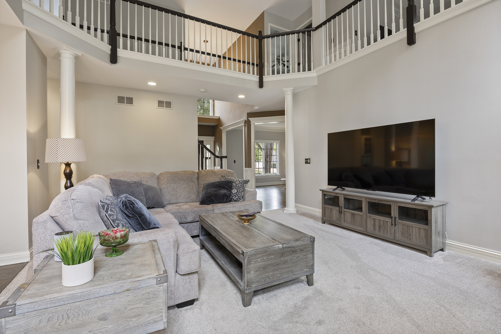 2177 Red Maple Lane Aurora, IL 60502 - Photo 8 of 40 a living room with furniture and a flat screen tv