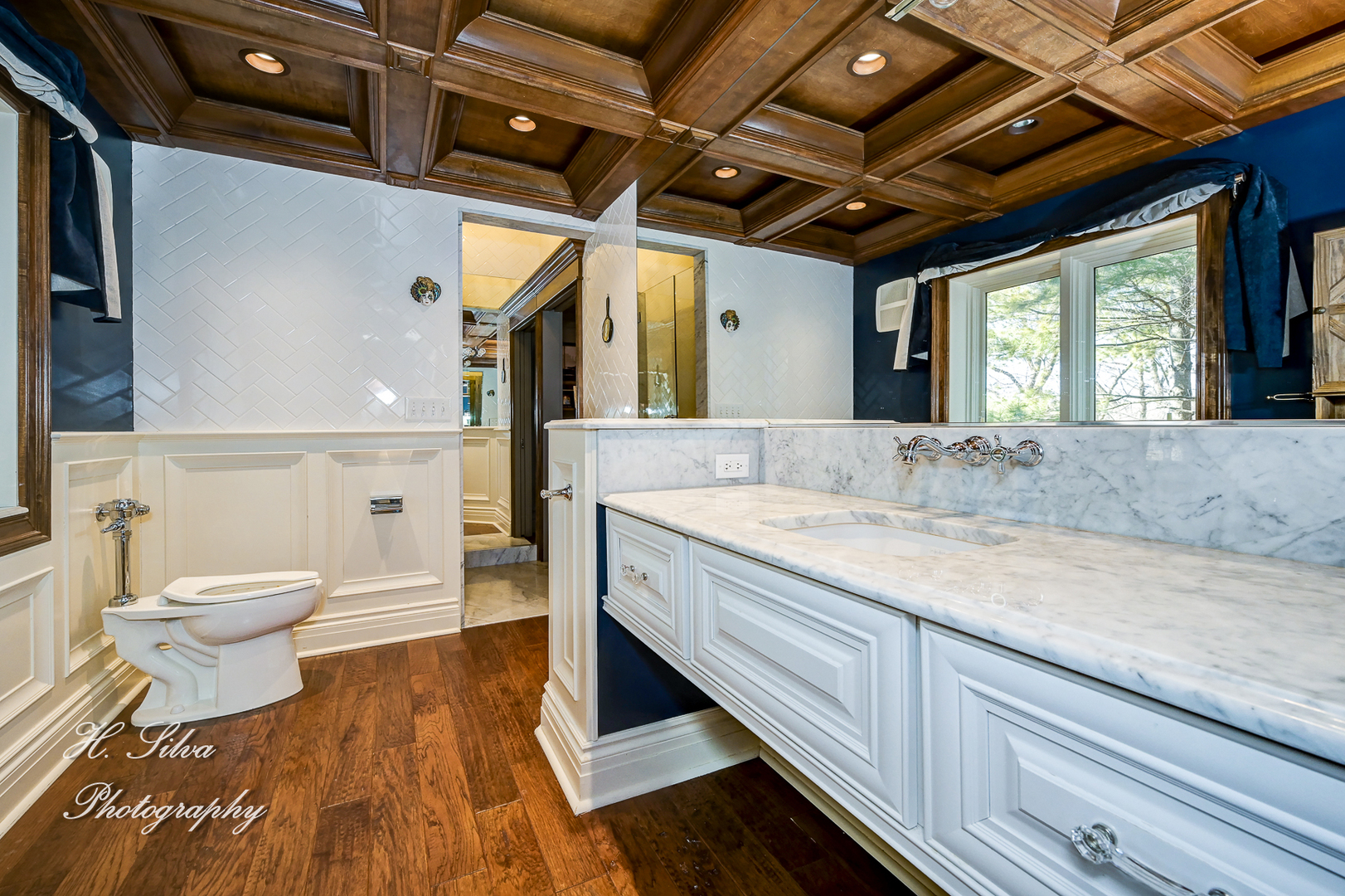 8106 Maple Street Marengo, IL 60152 - Photo 14 of 48 a bathroom with a granite countertop sink and a mirror