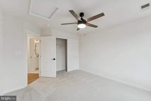 a view of an empty room