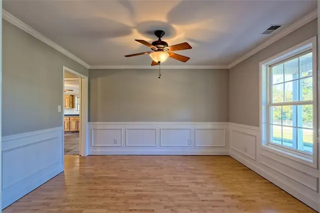 a view of an empty room