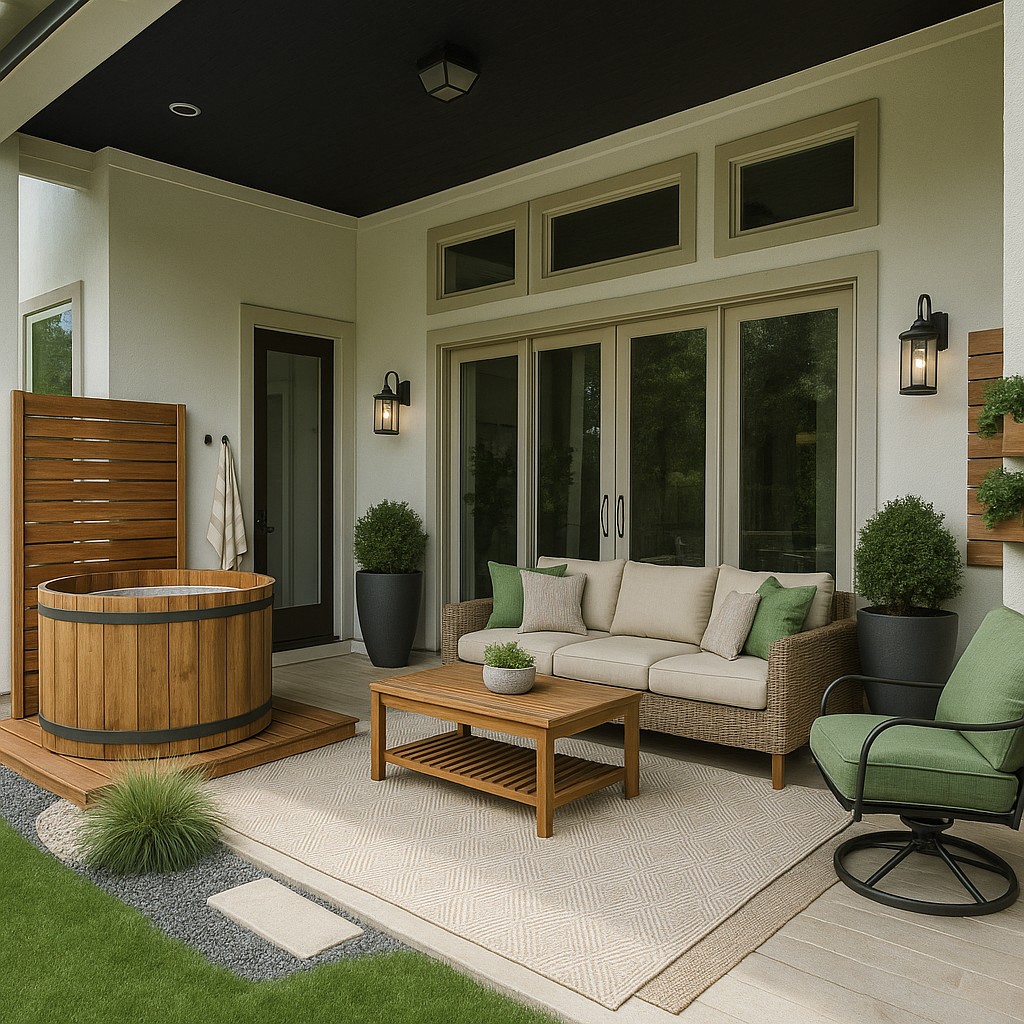 905 Crestone Stream Drive Austin, TX 78738 - Photo 37 of 38 EXAMPLE OF ADDING A SPA FEATURE TO THE PORCH.