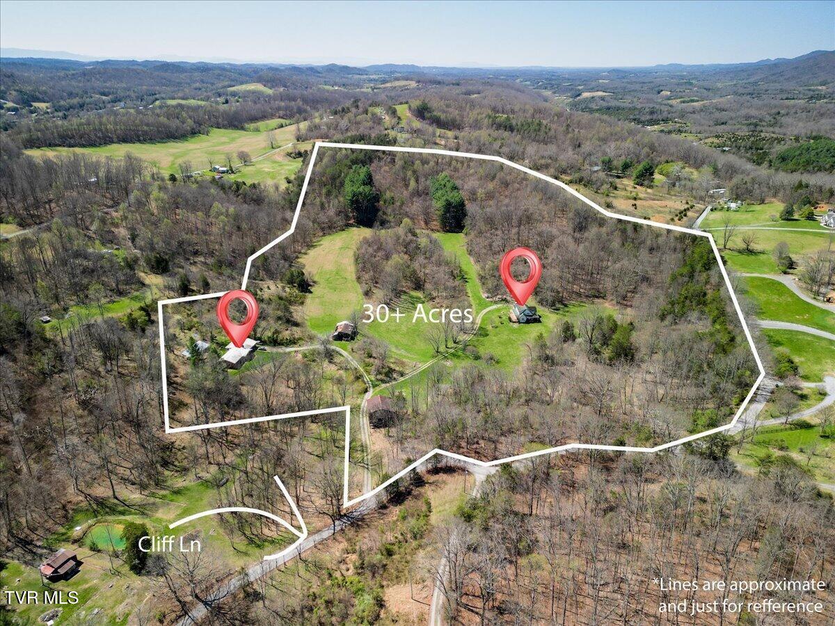 245 Cliff Lane Fall Branch, TN 37656 - Photo 2 of 28 Ariel