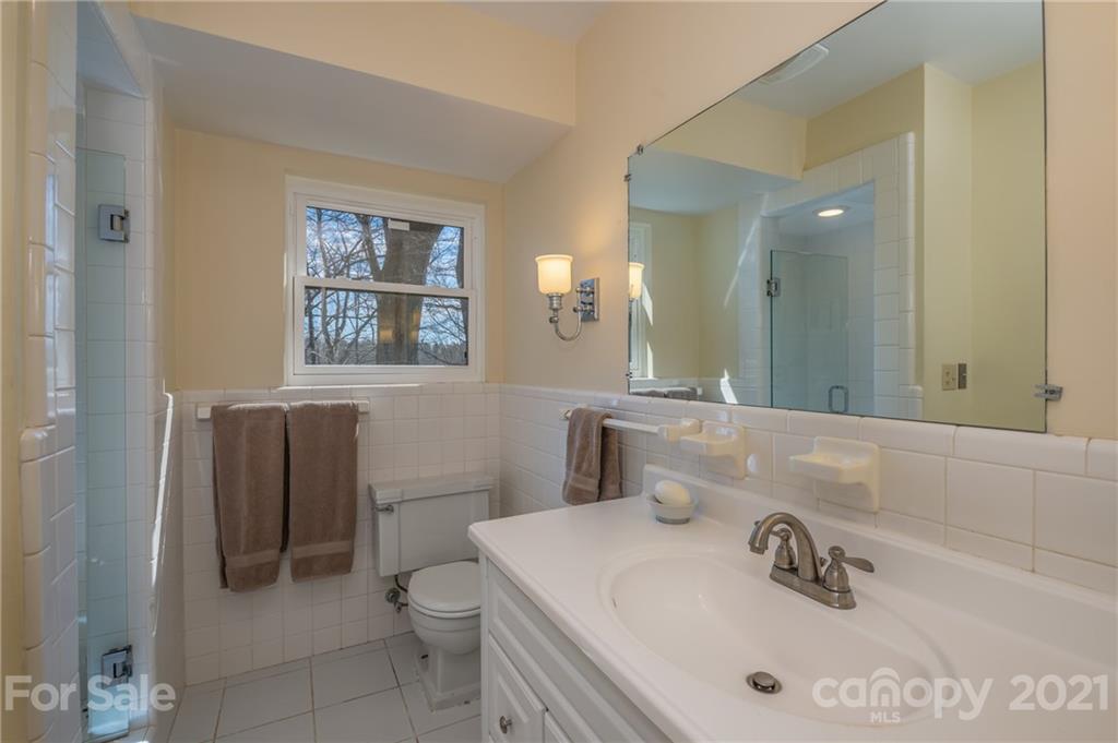 172 Wilderness Road Tryon, NC 28782 - Photo 29 of 46 a bathroom with a sink a toilet and shower