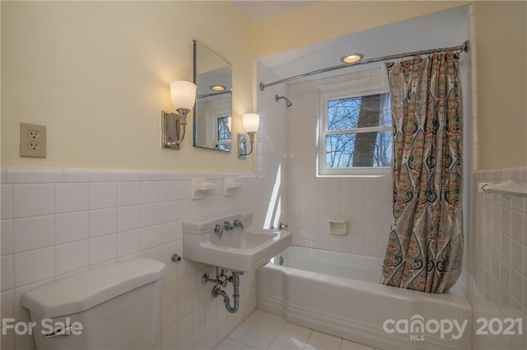 172 Wilderness Road Tryon, NC 28782 - Photo 32 of 46 a bathroom with a sink a toilet and bathtub