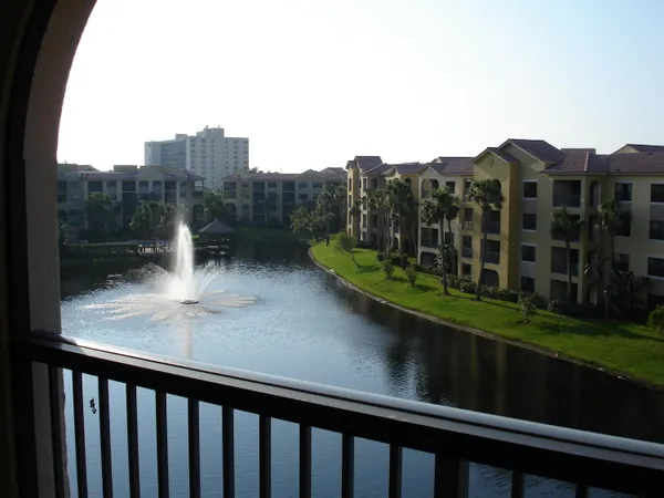 a view of a balcony with outdoor space