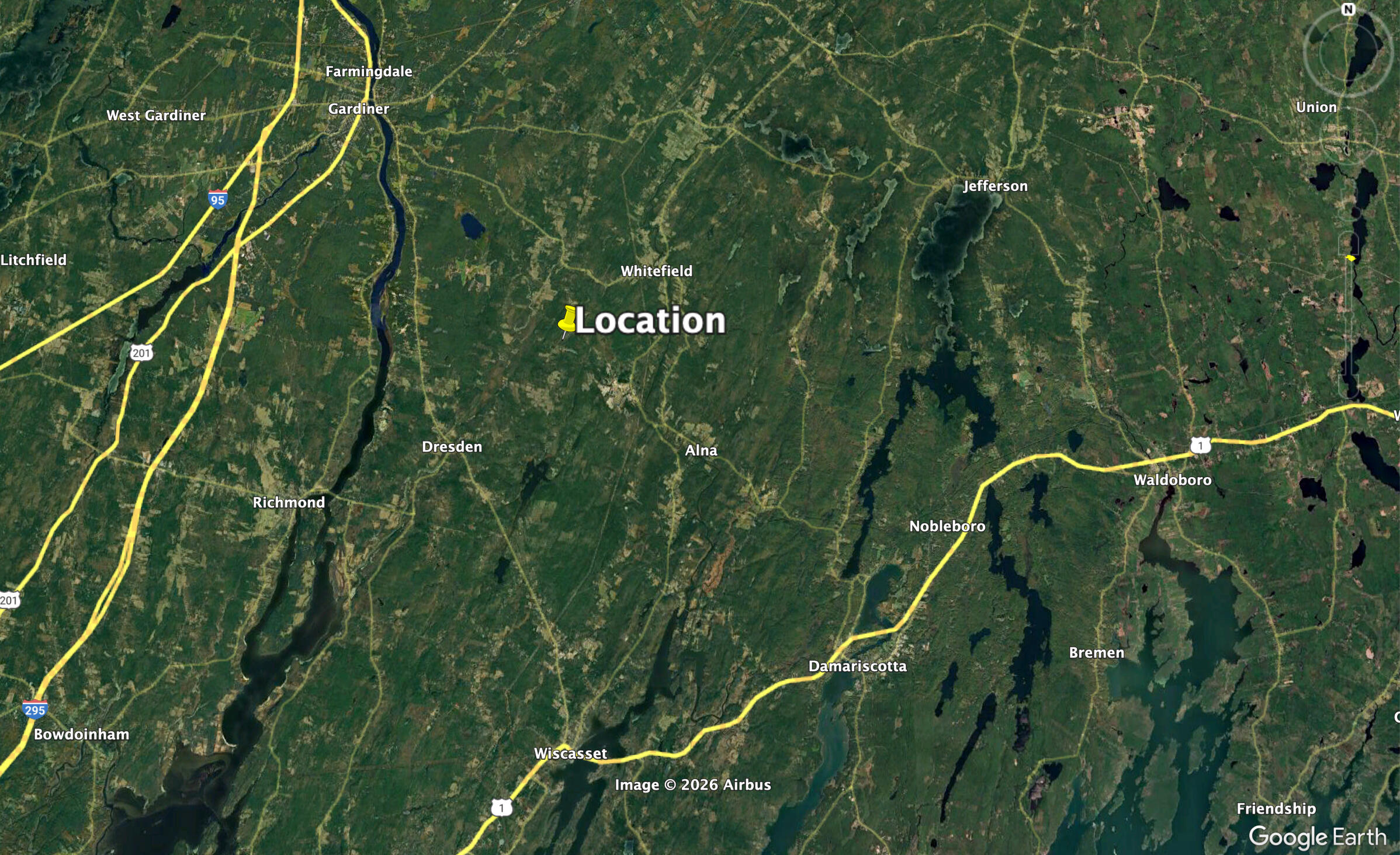 Lot 2 Blinn Hill Road Pittston, ME 04345 - Photo 6 of 20 PIttston Location Aerial