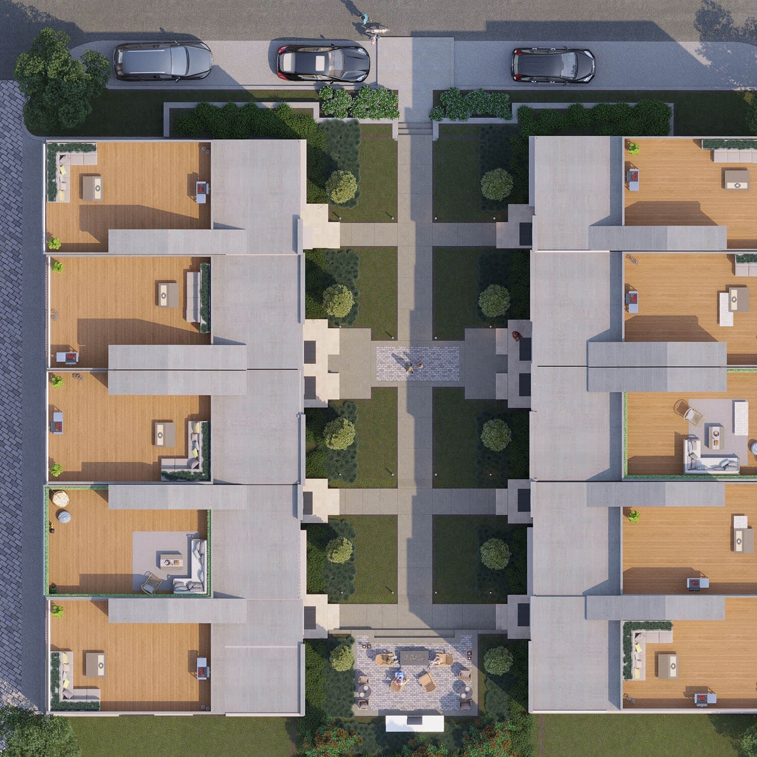 2176 Carson Street, Unit 23 Nashville, TN 37211 - Photo 4 of 5 an aerial view of houses and roads