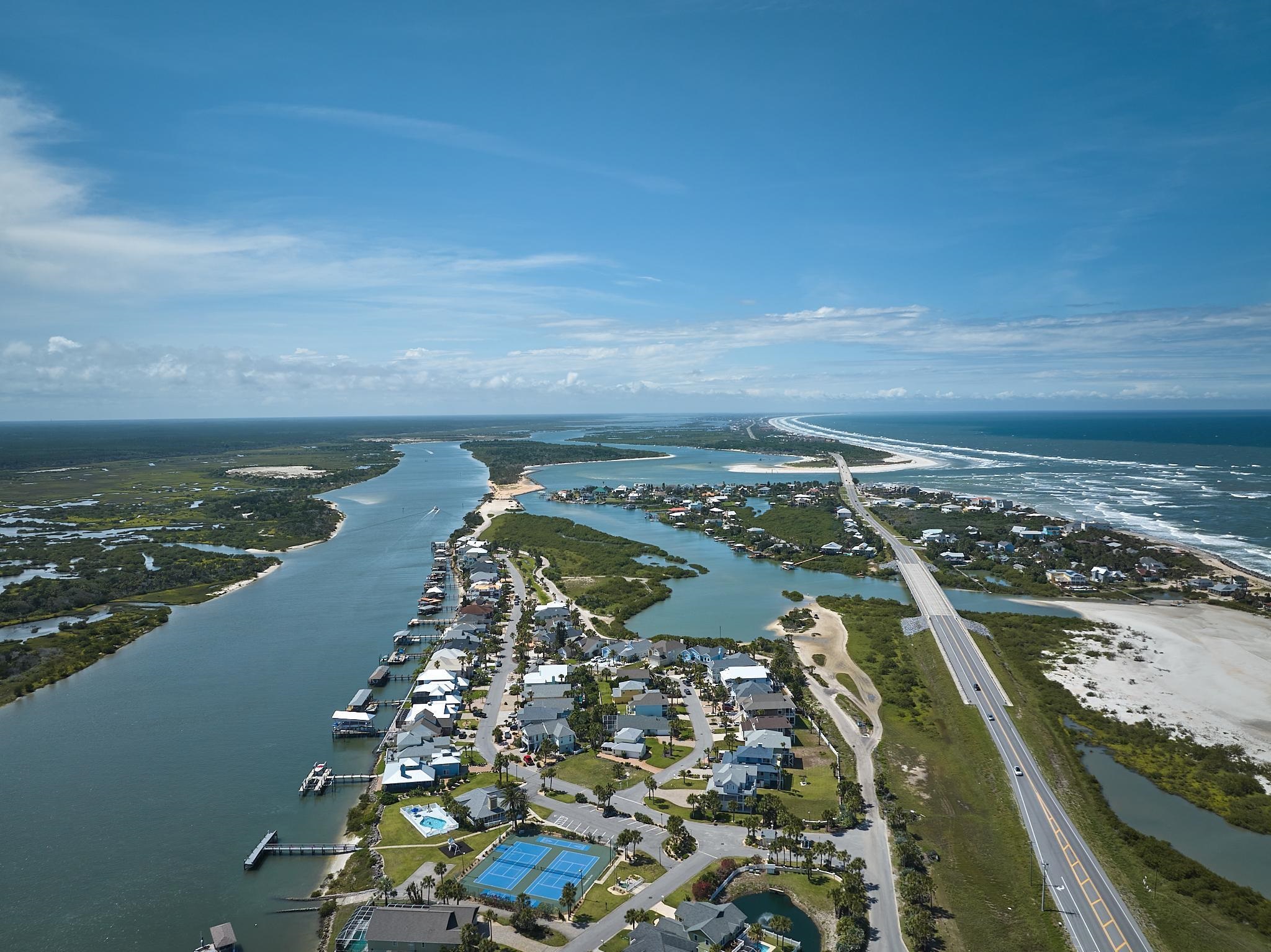 9257 July Lane St. Augustine, FL 32080 - Photo 43 of 48 a view of a city with ocean view