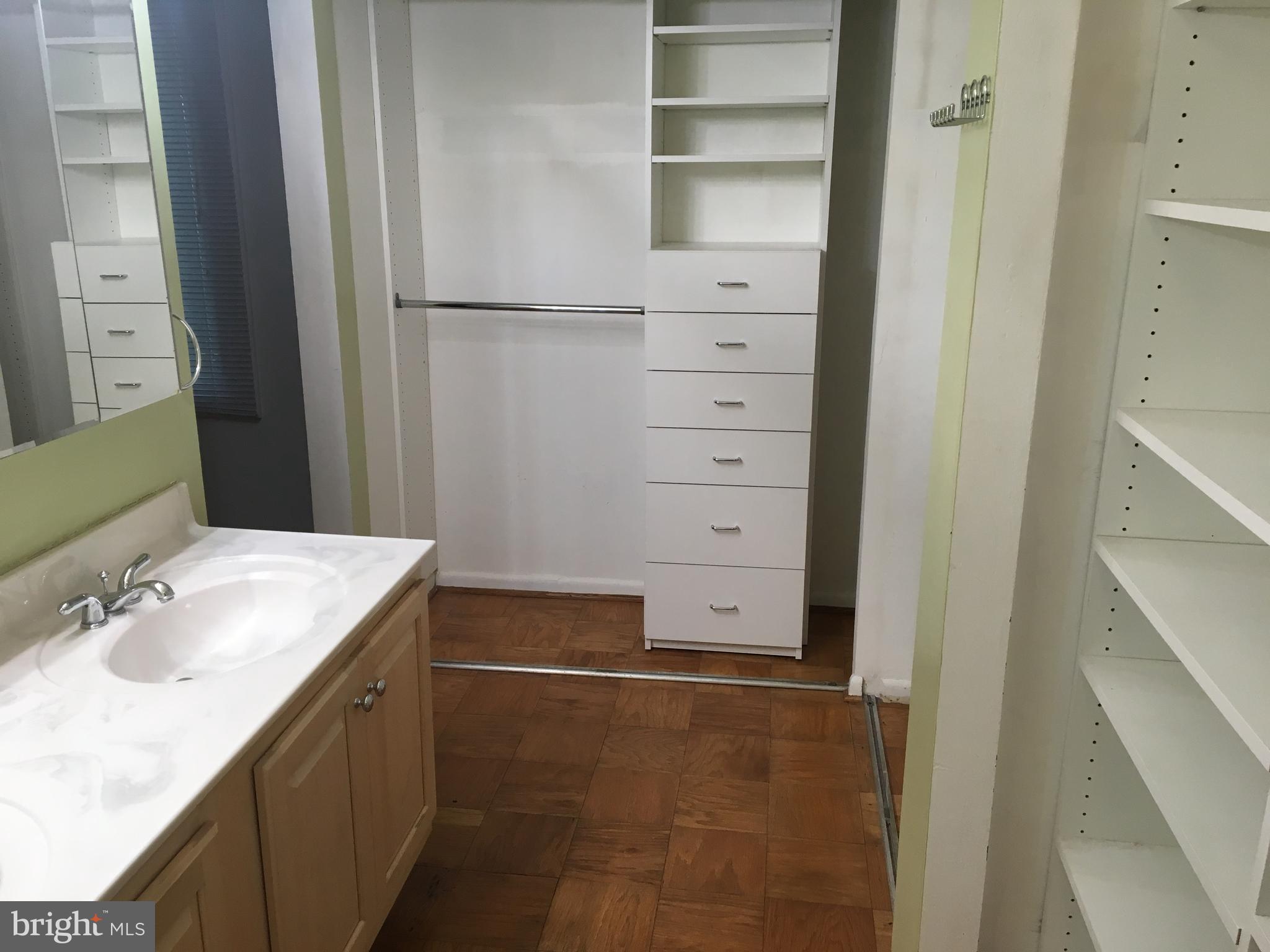 5248 West Running Brook Road, Unit 102 Columbia, MD 21044 - Photo 6 of 8 Master Bedroom Closet and Vanity Area