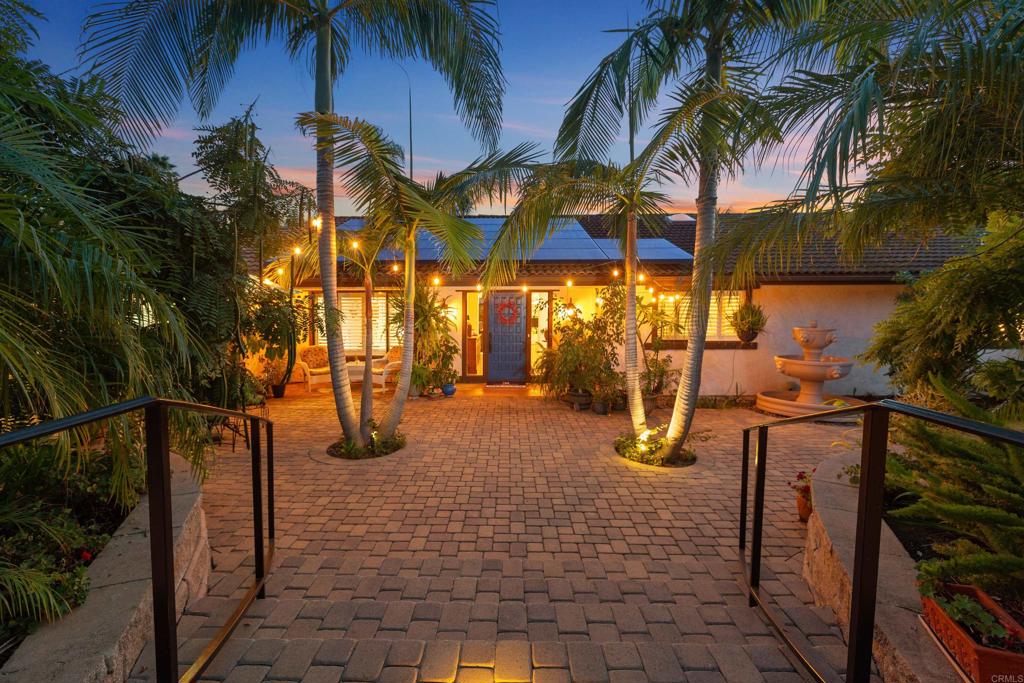 a view of outdoor space with seating area