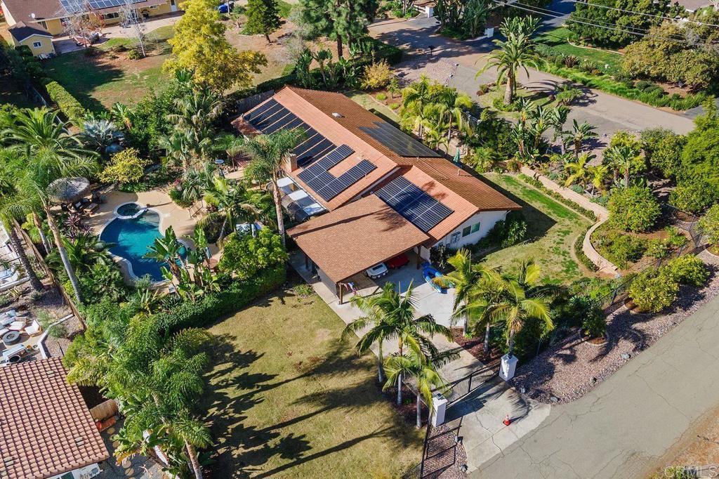 3433 Royal Road Vista, CA 92084 - Photo 42 of 45 an aerial view of a house with a yard and garden