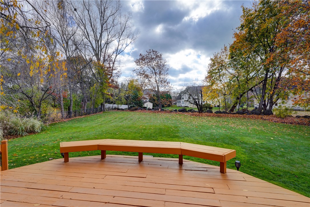 22 Pennicott Circle Penfield, NY 14526 - Photo 9 of 44 View from the recently stained deck!