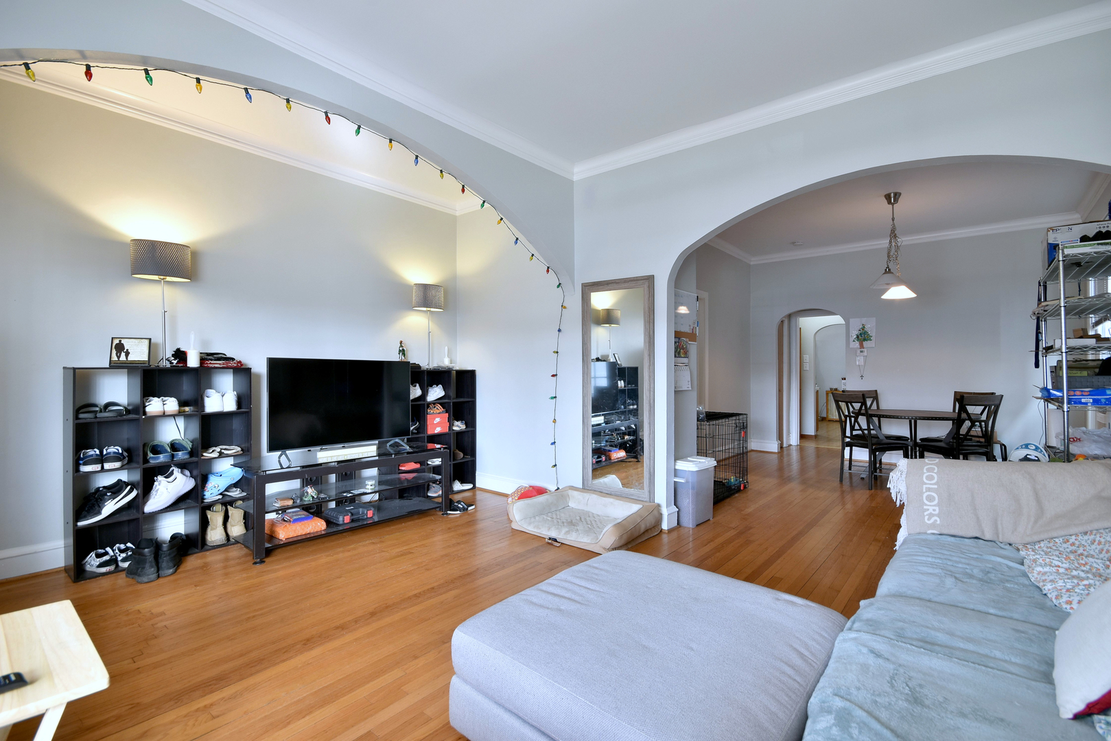 7625 Monroe Street Forest Park, IL 60130 - Photo 25 of 52 a living room with furniture and a flat screen tv