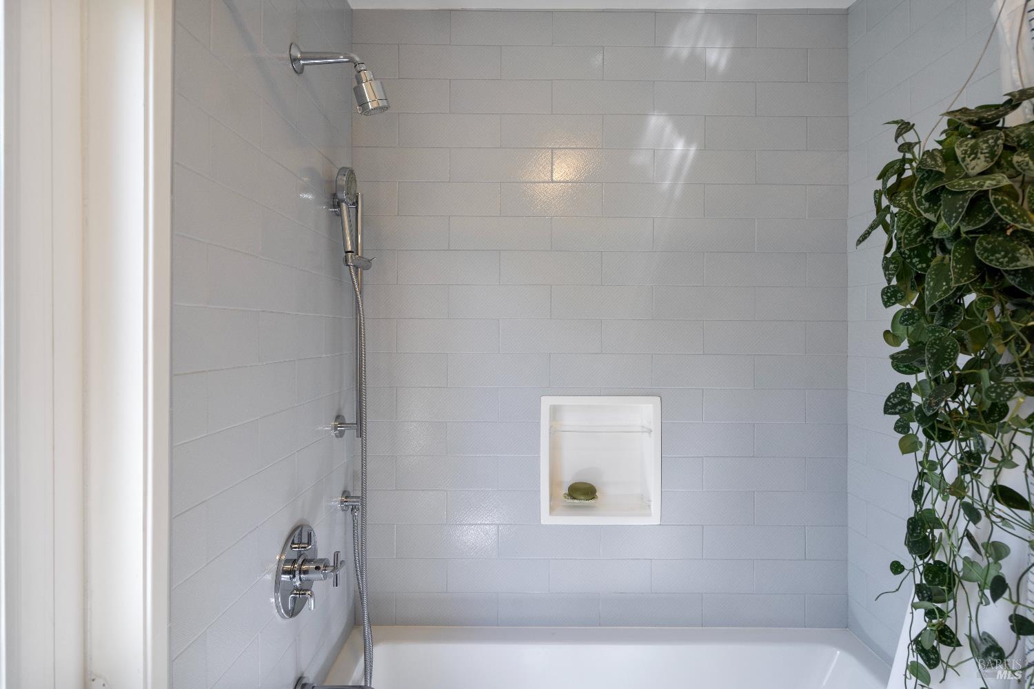 9 Porto Bello Drive San Rafael, CA 94901 - Photo 24 of 34 a bathroom with a potted plant and a shower