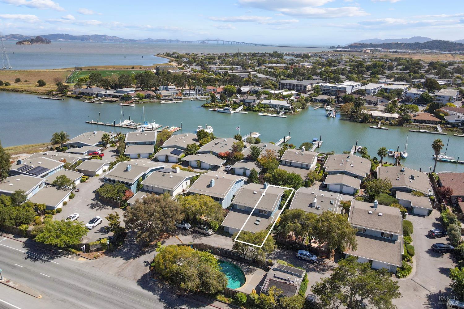 9 Porto Bello Drive San Rafael, CA 94901 - Photo 28 of 34 an aerial view of a houses with outdoor space