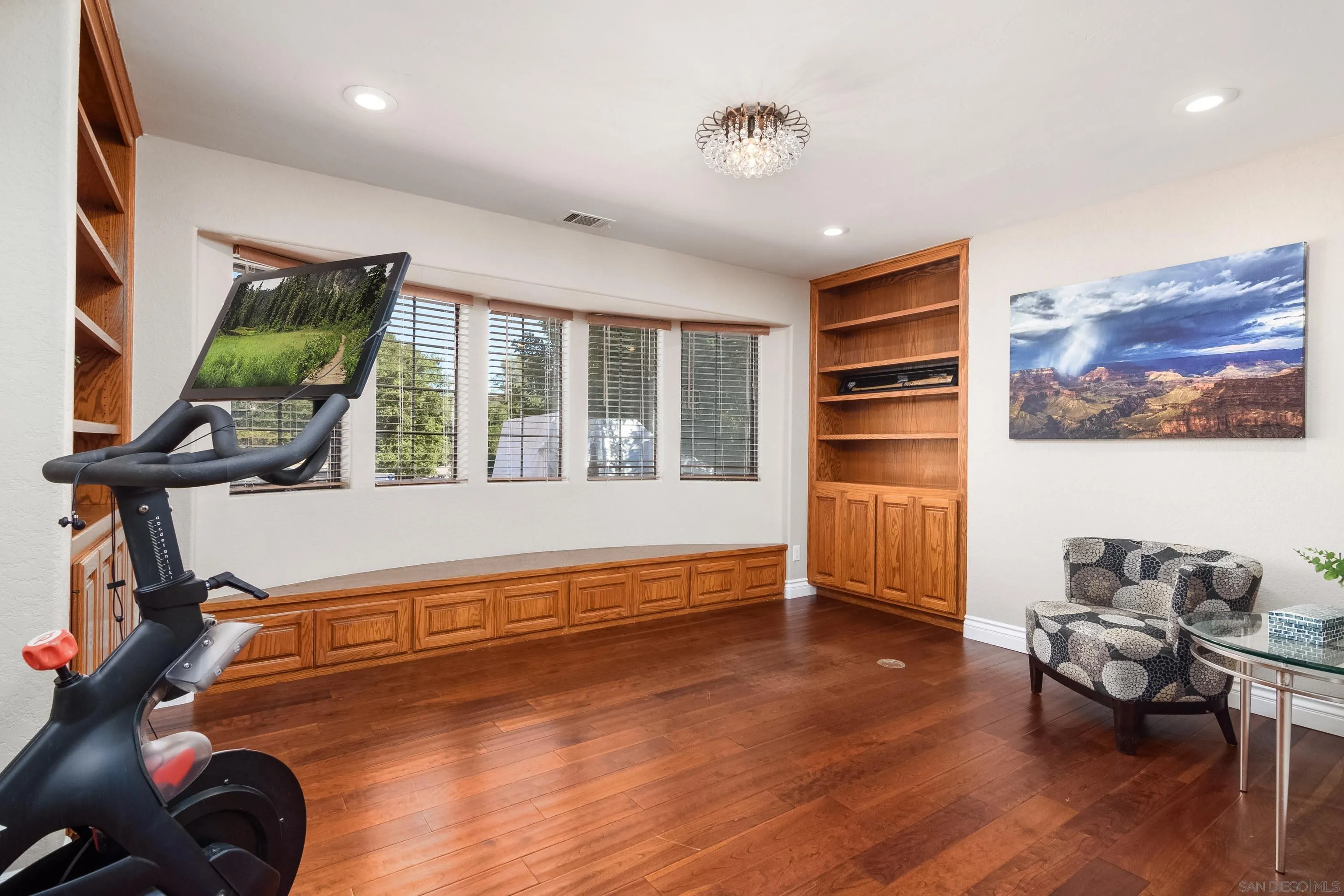 23949 Barona Mesa Road Ramona, CA 92065 - Photo 15 of 35 a living room with furniture windows and wooden floor