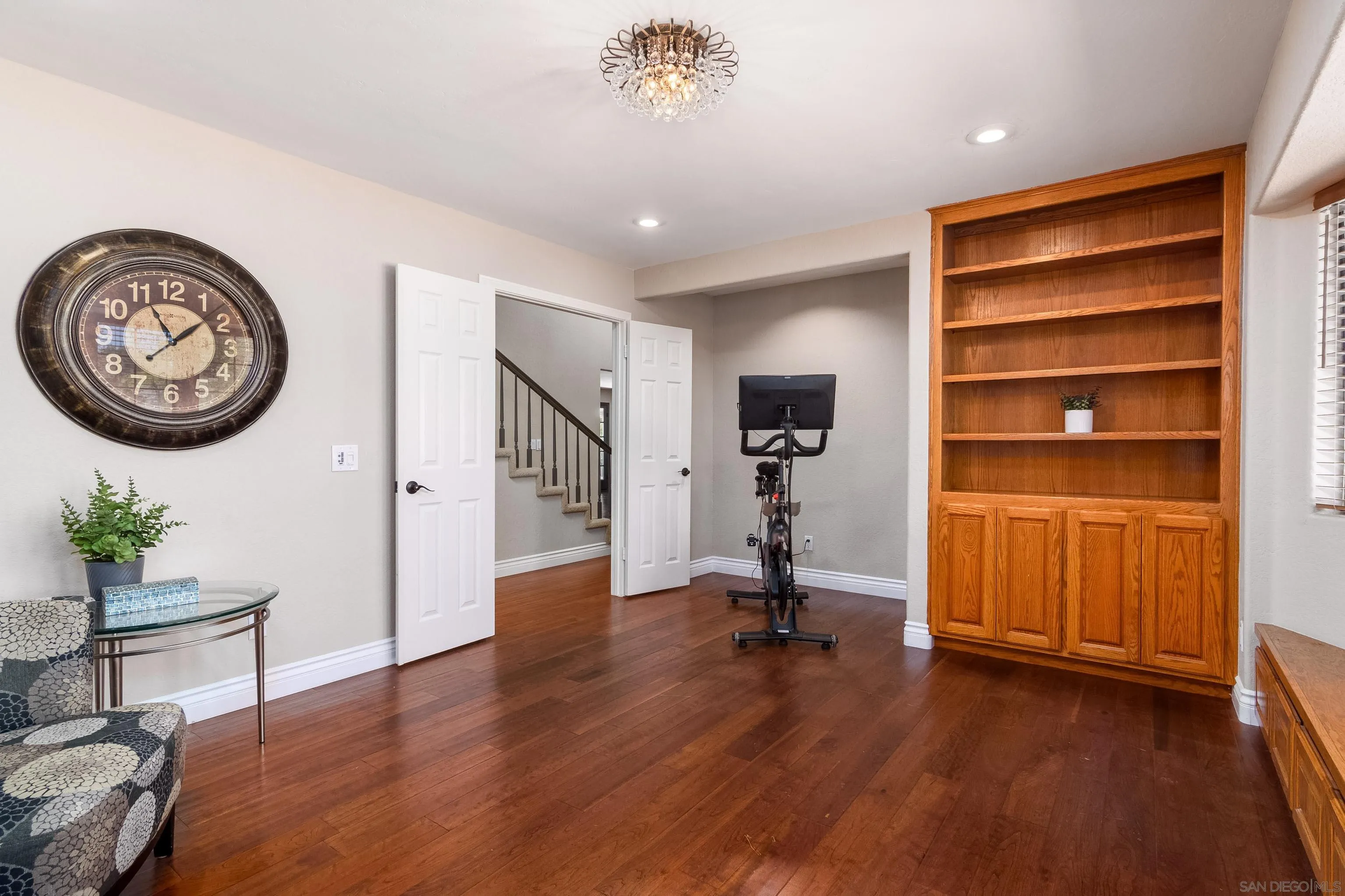 23949 Barona Mesa Road Ramona, CA 92065 - Photo 16 of 35 a view of a room with gym equipment and a large window