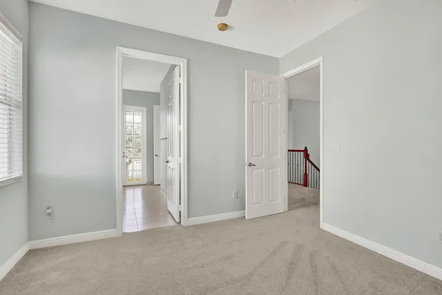 a view of a hallway with interior of the house