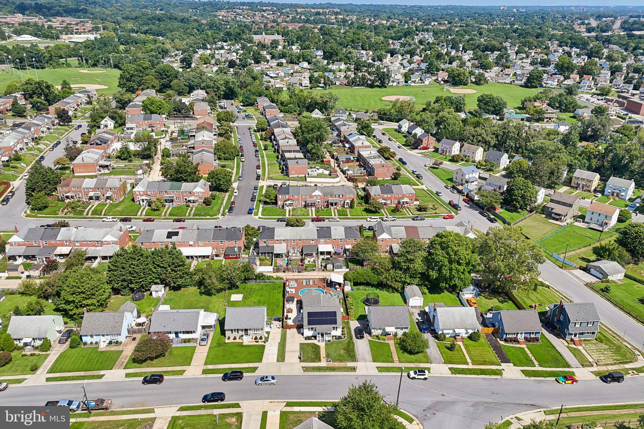 1248 June Road Baltimore, MD 21227 - Photo 75 of 80 Charming suburban landscape from above.