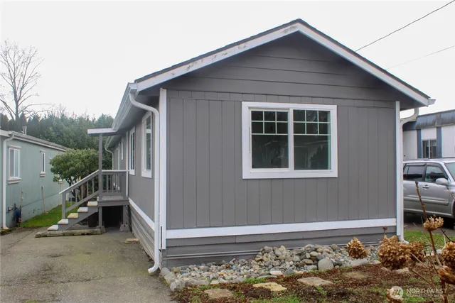 a front view of a house