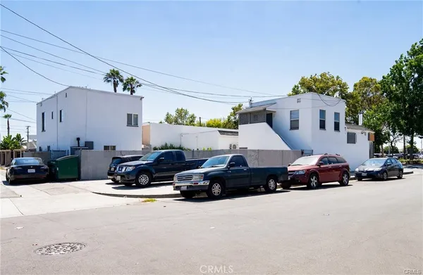 a car parked in front of a house