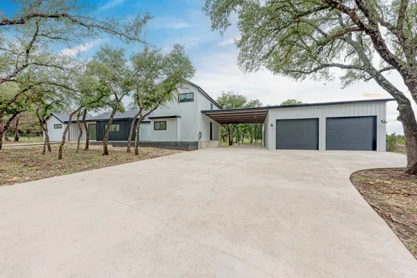 a view of a house with a outdoor space