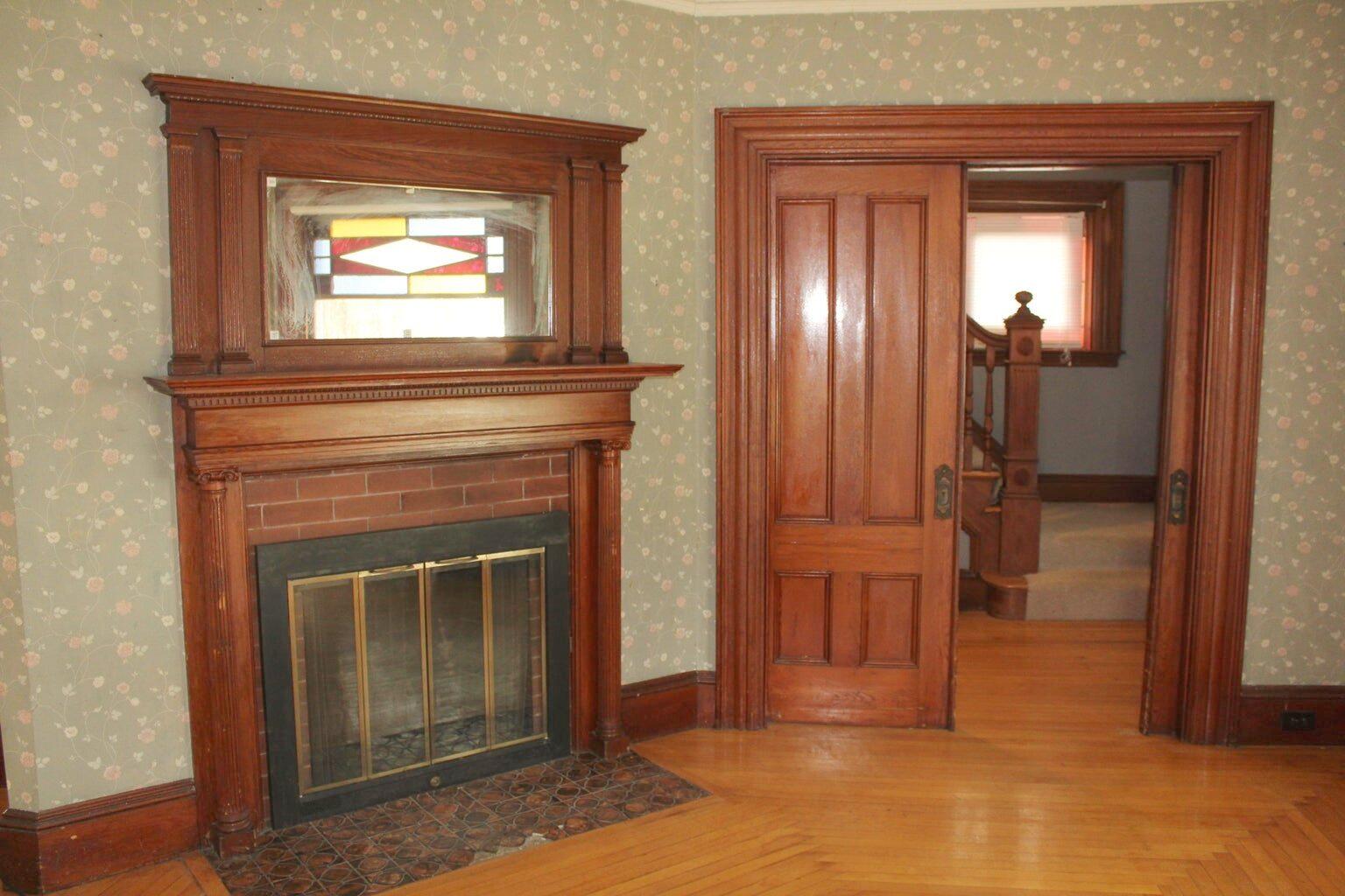 12 Charles Street Milo, ME 04463 - Photo 4 of 40 fireplace in living room