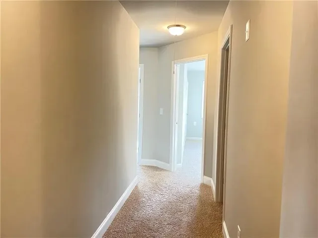 a view of a bathroom with a shower
