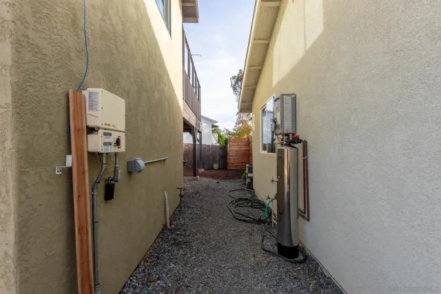a view of a house with a patio
