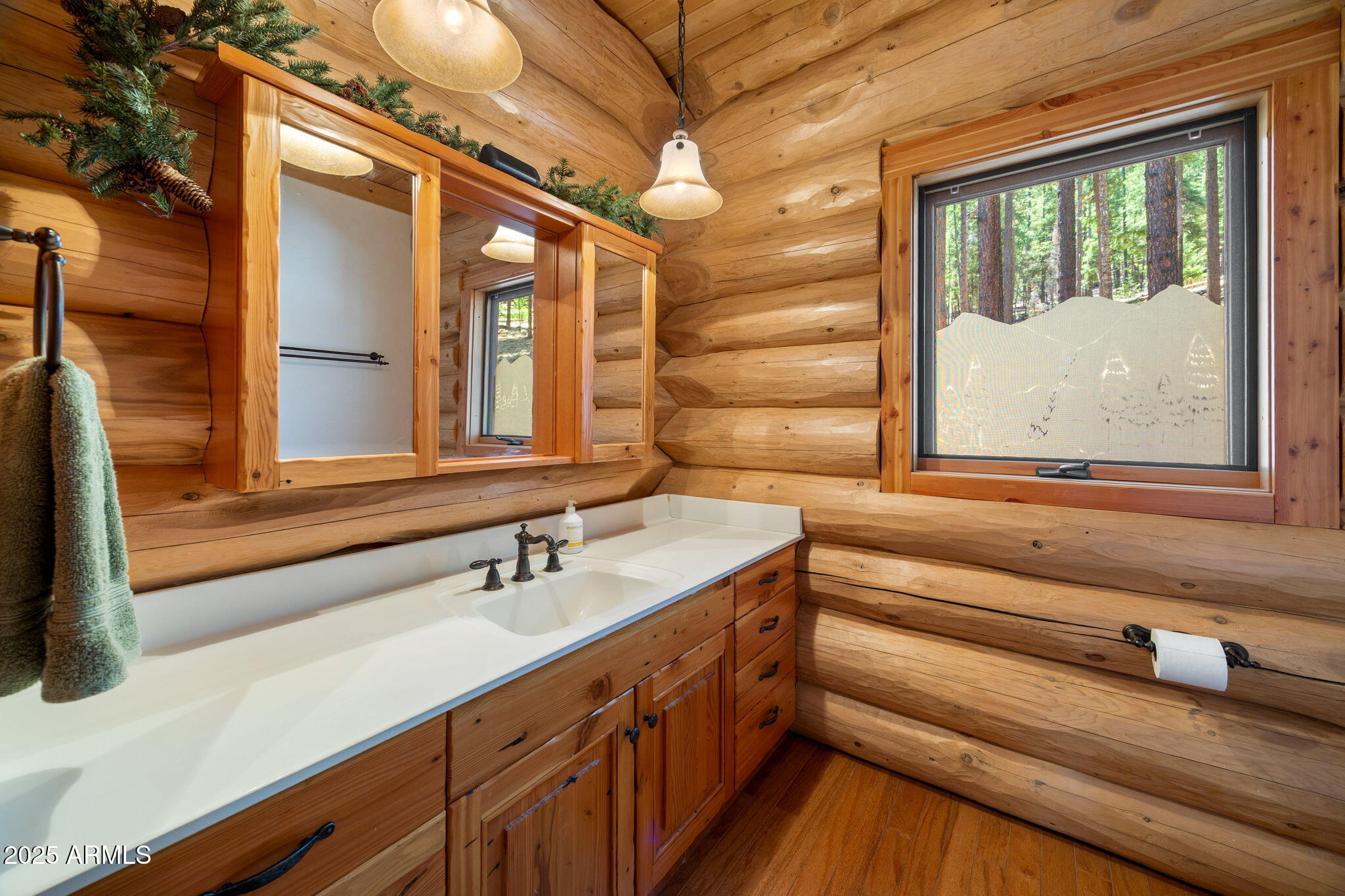 30 N1068 Greer, AZ 85927 - Photo 23 of 50 a bathroom with a sink and a large mirror