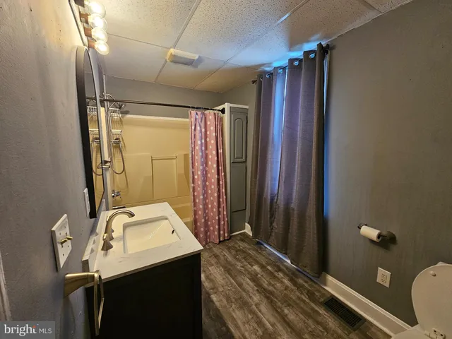 a view of hallway with stairs