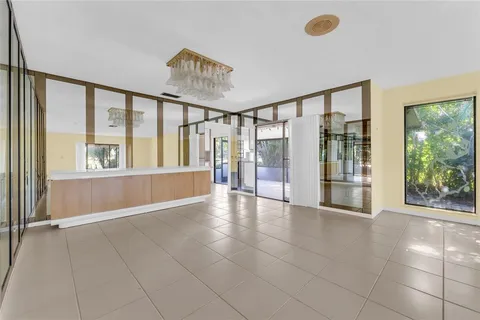 a view of an entryway with a door