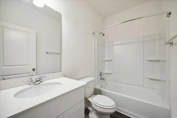 a view of a lake with a big yard