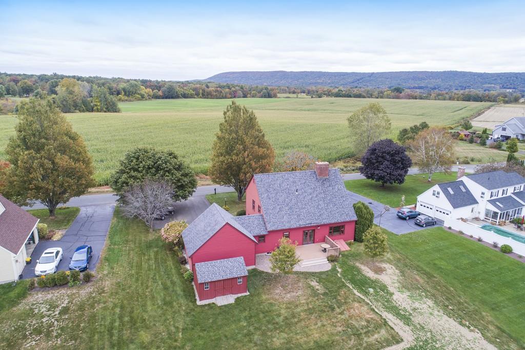 101 Plain Road Deerfield, MA 01373 - Photo 31 of 33 an aerial view of residential house with outdoor space and lake view
