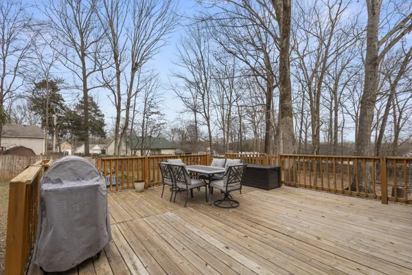 a view of a terrace with furniture