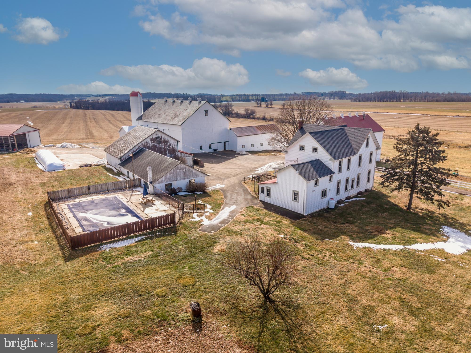 397 Jackson Road Quarryville, PA 17566 - Photo 22 of 41 an aerial view of a house with a yard basket ball court and outdoor seating