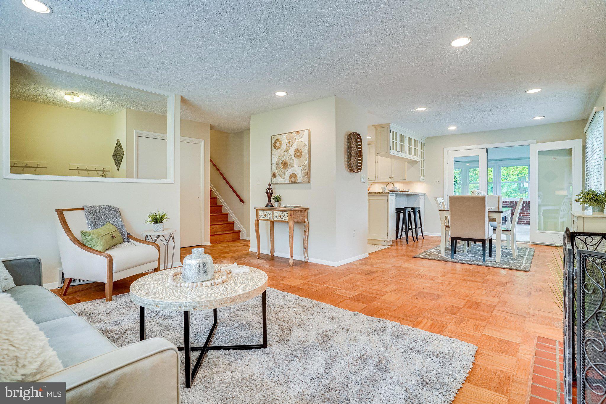 7309 Bath Street Springfield, VA 22150 - Photo 15 of 75 Living Room with View of Dining Room