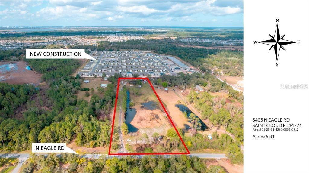 a view of a swimming pool with a yard and plants