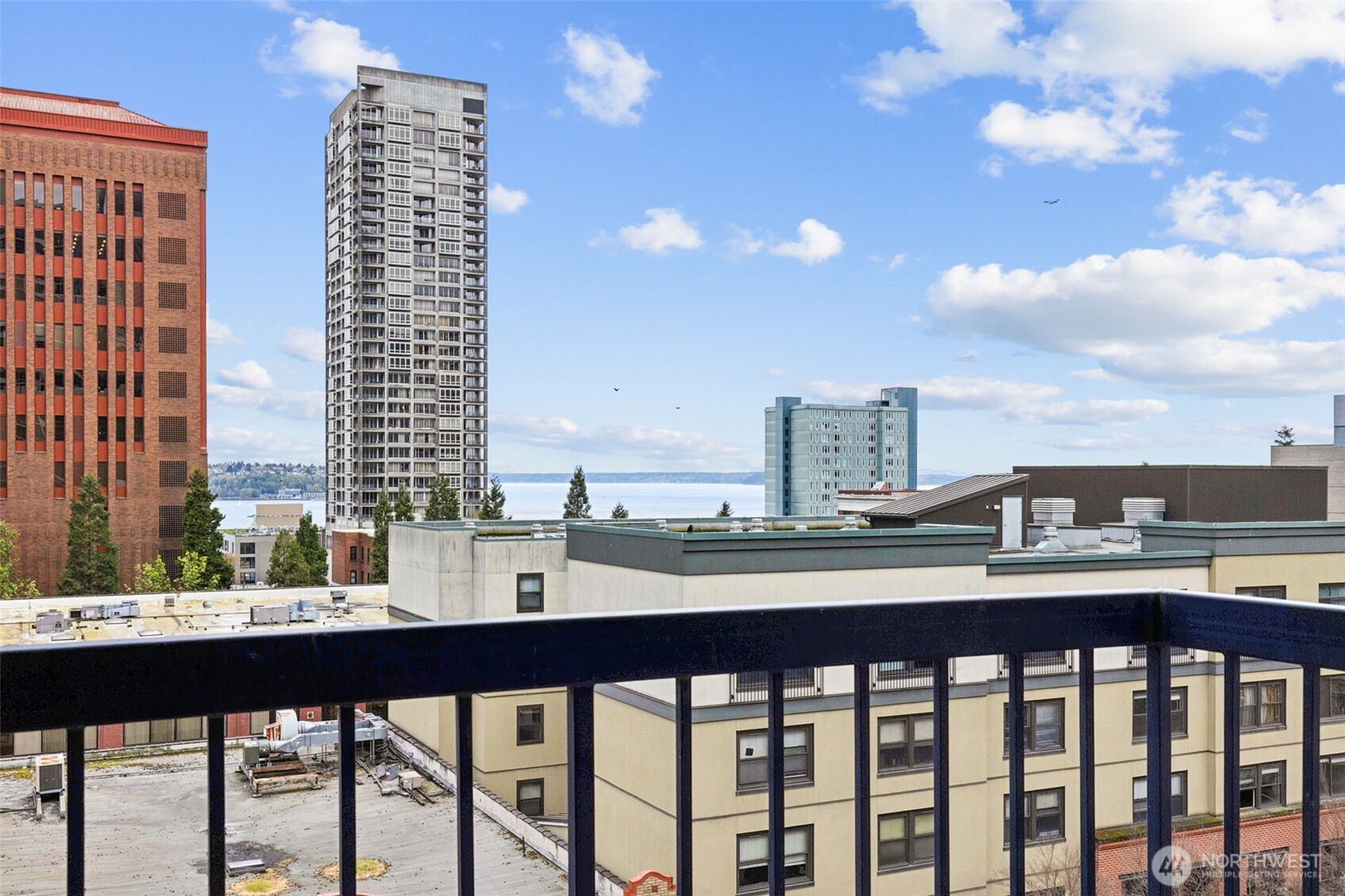 2100 3rd Avenue, Unit 802 Seattle, WA 98121 - Photo 2 of 35 a city view from a balcony