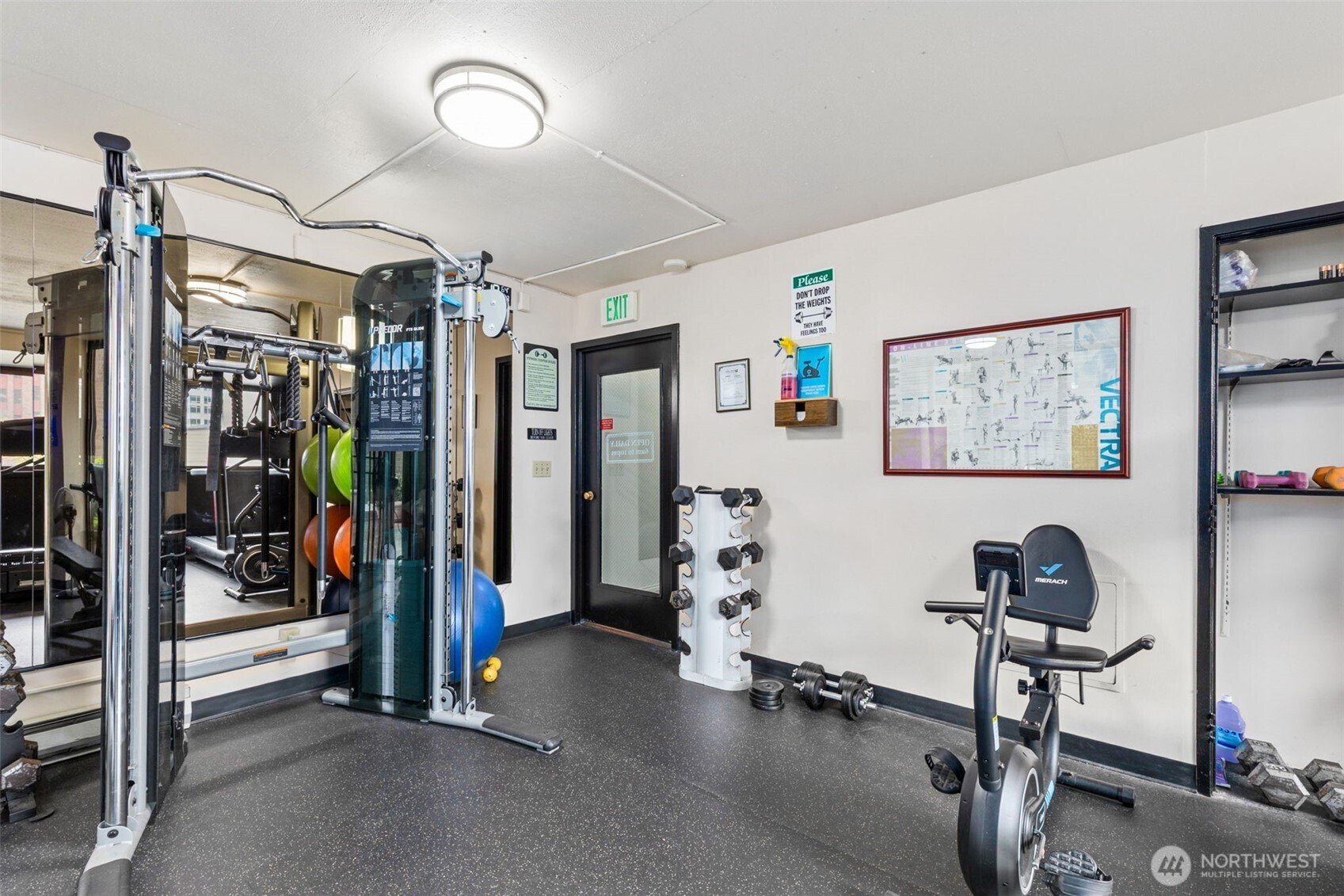 2100 3rd Avenue, Unit 802 Seattle, WA 98121 - Photo 26 of 35 a view of a room with gym equipment
