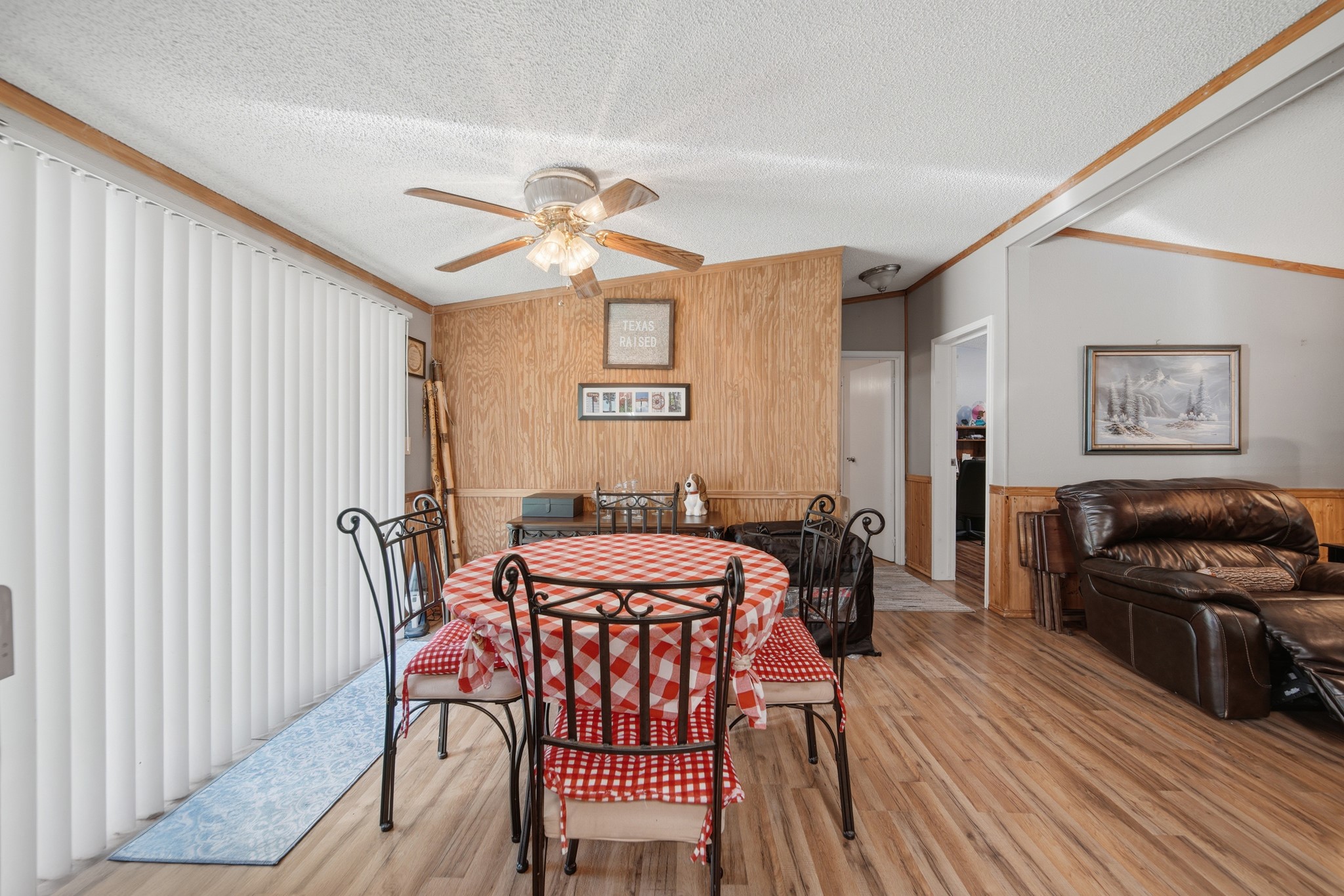 199 Apple Tree Livingston, TX 77351 - Photo 22 of 41 a view of a dining room with furniture window and wooden floor