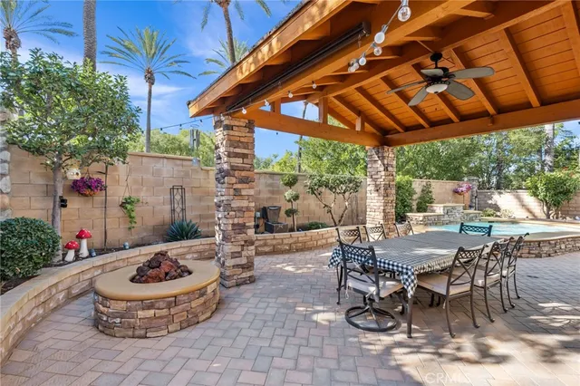 a view of a house with a patio