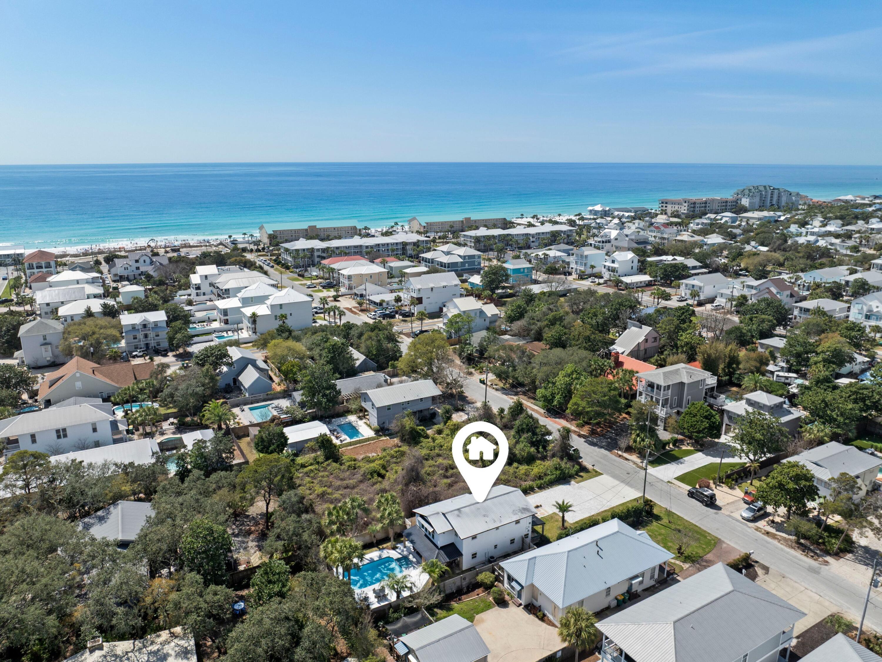 89 Tarpon Street Destin, FL 32541 - Photo 14 of 53 an aerial view of a city with lots of residential buildings