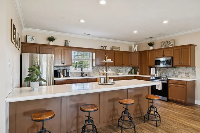 an aerial view of a city